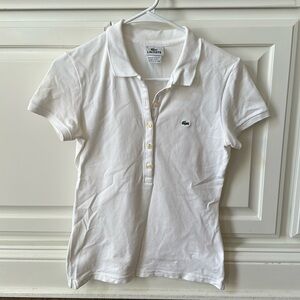 Lacoste White Polo - slim fit
